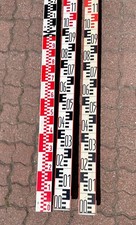 Wild Heerbrugg Nivellerlatten GVLV4, RDS, Präla  Messlatten, Latten 4m - 3 Stck