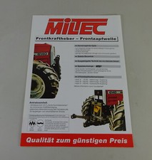 Prospektblatt MILTEC Frontkraftheber / Frontzapfwelle für MF-Schlepper