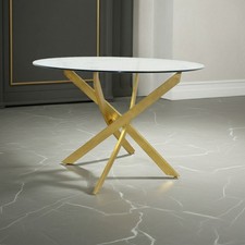 Glas esstisch ø110cm - glas-esstisch,