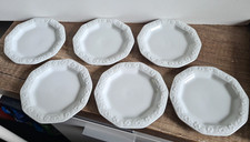 6 Porzellan Teller Ø10,5cm Rosenthal Maria weiß Classic Rose Untersetzer xx