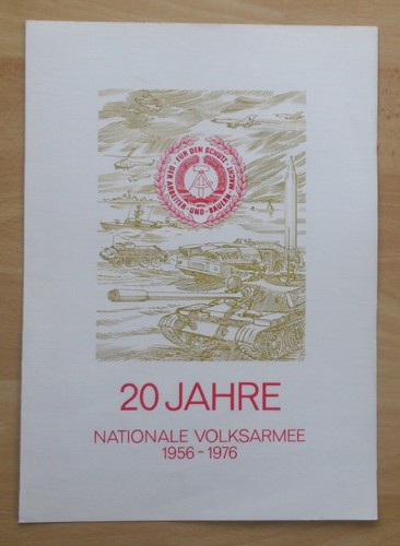 Ddr gedenkblatt 20 - -,