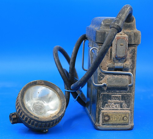 Alte kopflampe grubenlampe - alte, /