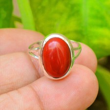 Rote Koralle Edelstein 925