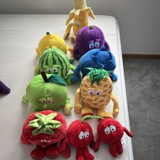 Penny Obst Banane Erdbeer usw Goodness Gang 9 Plüschfiguren Kuscheltiere Sammler