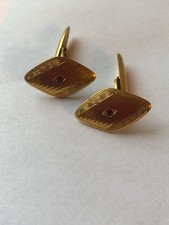 Antik Manschettenknöpfe Jugendstil gepunzt 