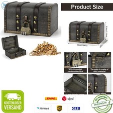 Holz Schatztruhe Vintage Groß