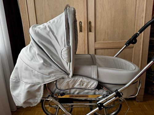 Hesba kinderwagen grau - hesba, grau/silber