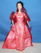 Disney Barbie Mulan Abendkleid Rosen rot Fashion Avenue Tasche Mattel Puppe