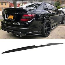 Glanz Schwarz Heckspoiler Heckflügel Flügel Lip für Mercedes C Klasse W204 W205