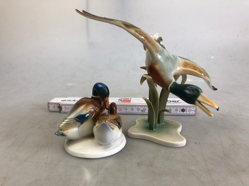 Porzellan figur enten - porzellan,