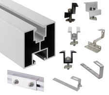 Solarprofil PV Aluminium Solarschiene 40x40 Montageprofil Alu Befestigung