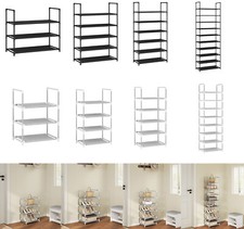 3/4/5/6/8/10x Ebene Schuhregal Schuhablage Schuhständer  Metallgestell schmalem 