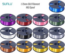 SUNLU 1.75mm Silk PLA Plus 3D Printer Filament Silky Glossy Finish 1kg Spool