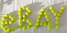 100 gebrauchte / gespielte / bespielte Tennisbälle
