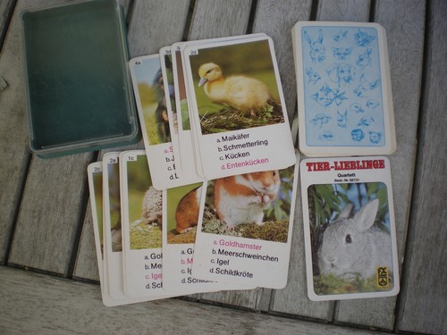 Altes quartett tier lieblinge - altes, tier-lieblinge