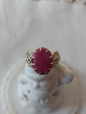 Silberring Mit Rubin, Alt