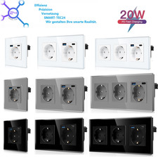 Design Steckdose Glasrahmen |