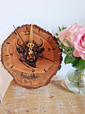 Wanduhr mit Motiv Eiche Holz