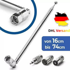 Teleskop Antenne Ersatz F Radio FM AM Auto Stecker DAB UKW Audio 74cm