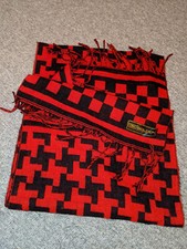 Schal rot/schwarz gemustert von Golden Design By Italia