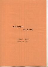 ARNOLD RAPIDO 1971 Katalog Solo PREISLISTE LIT - ONLY PREISLISTE IT aa