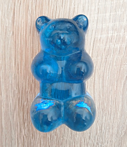 Glasfigur bär blau - bär,
