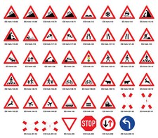 Verkehrszeichen dreieckig 5 -