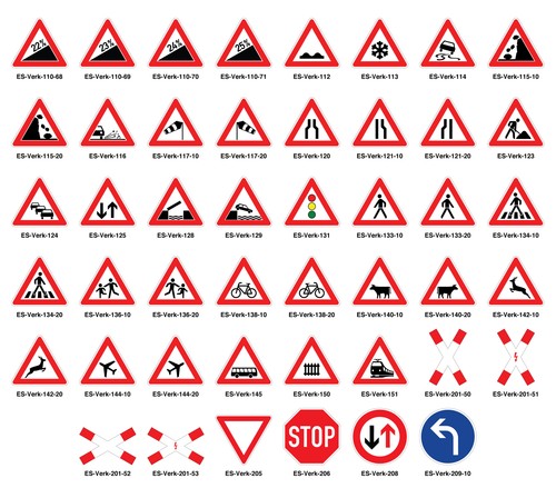 Verkehrszeichen dreieckig - 5,
