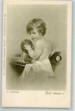 39168398 - Badetag Schwamm Holzbottich Verlag Ackermann Nr. 292 sign. Beyschlag