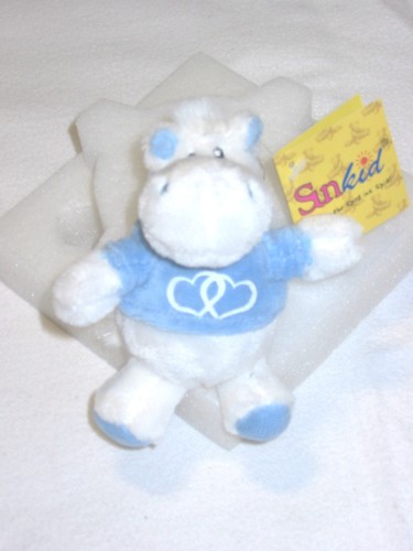 Hippo nilpferd herzen - blau,