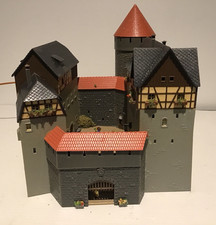 H0 /TT Auhagen 12263 - Burg Lauterstein mit Burgturm Und Beleuchtung Top Gebaut