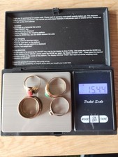 15 Gramm Altgold Bruchgold Schmelzgold  333er Gold, 5 Ringe Konvolut