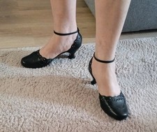 Pumps Tamaris ,Gr.4o , schwarz,Tanzschuhe,Festliche Schuhe bequem,Leder,Edel