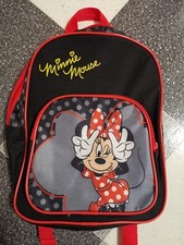 toller Mädchen Rucksack mit Minnie Mouse drauf, in schwarz/rot 