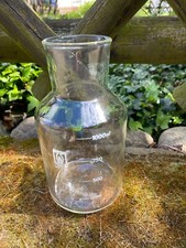 2x Rasotherm Laborglas  1000 ml Laborflasche Borosilikatglas Weithals