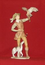 Ak-Kaiser Porzellan Figur Jäger Falkner mit Jagdhund