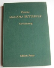 Madame Butterfly Giacomo Puccini Partitur Peters Edition Leipzig 1974