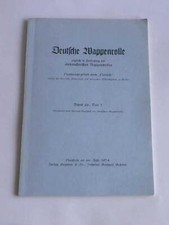 Deutsche Wappenrolle. Band 26, Teil1
