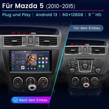 Für Mazda 5 2010-2015 6+128G Carplay Android 14 Autoradio GPS Navi RDS WIFI +DAB