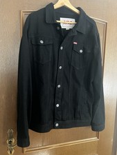 Rifle Herren Jeansjacke Größe XXL Schwarz Langarm Zustand Neu Fast Ungetragen