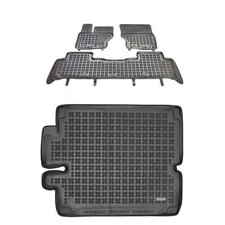 Satz Fußmatten und Matte für Land Rover DISCOVERY V  7-Sitzer-Version (3 Sitzrei