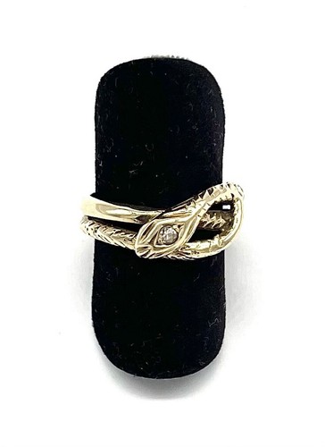 585 14kt goldring - goldring,, schlange