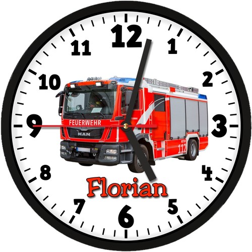 362 wanduhr feuerwehr - feuerwehr, «