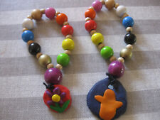 Armbänder Holzkugeln bunt Kinder Armkette Modeschmuck Anhänger Unikate