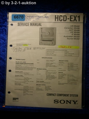 Sony service manual hcd - sony,
