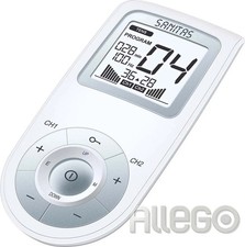 Sanitas EMS TENS Gerät SEM 43 Muskeltraining Schmerztherapie Massage weiß