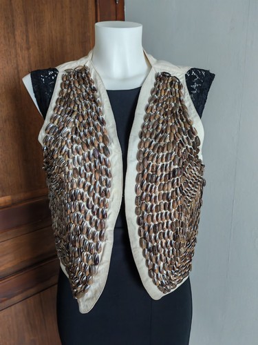 Muschelweste antik batik - muschelweste,