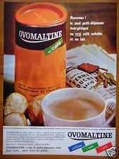PUBLICITÉ 1964 OVOMALTINE AU CAFÉ ARÔME CHOCOLAT - ADVERTISING
