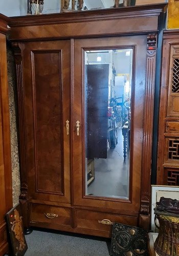 Antiker vollholzschrank - antiker,