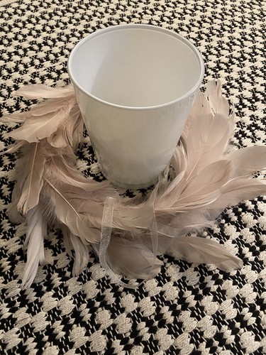 Feder kranz rosa deko - kranz,